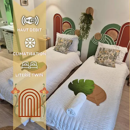 Boudoir - Clim-Wifi-Twin-Gare Appartement Lourdes Buitenkant foto